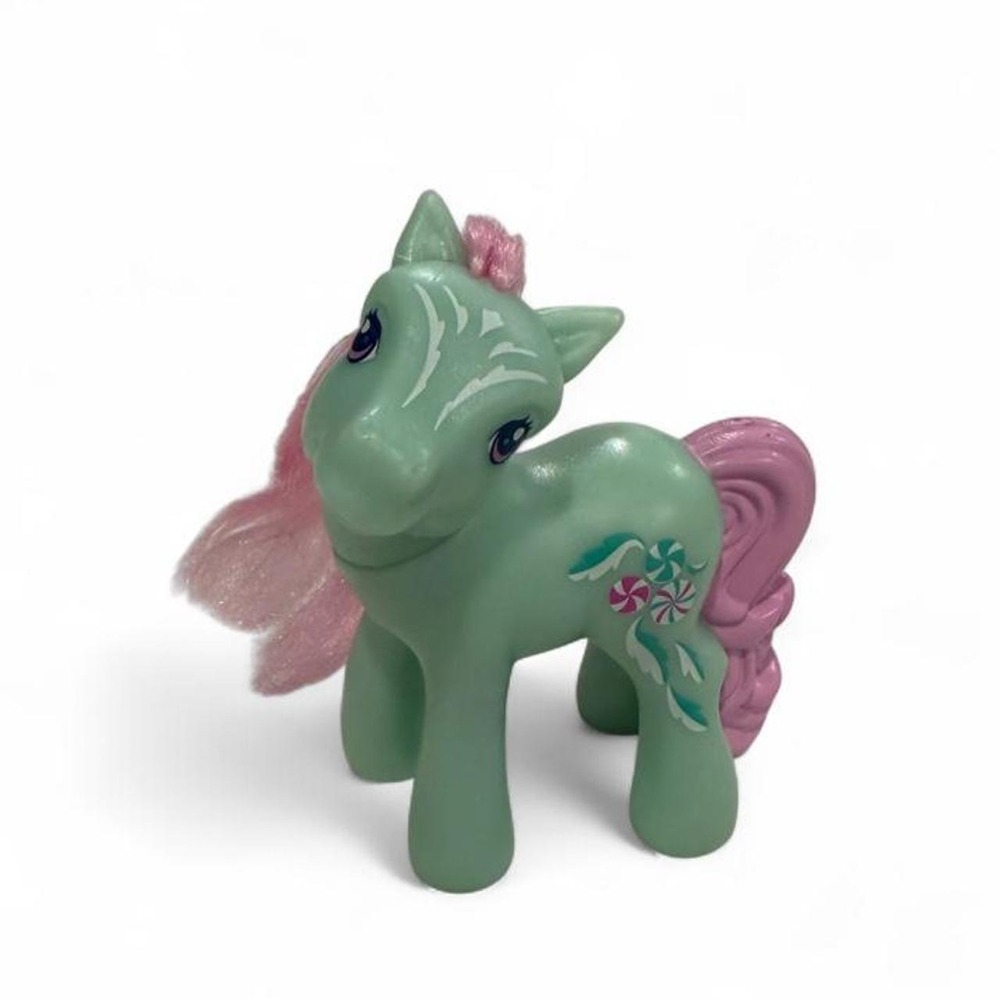 My Little Pony G3 Minty 2008 Hasbro McDonalds Toy Green Pink Peppermint
